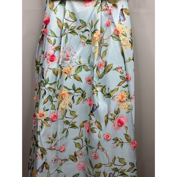 Sherri Hill Yellow and Floral Skirt Set - Picture 4 of 9